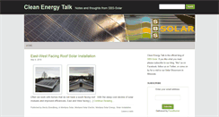 Desktop Screenshot of cleanenergytalk.com